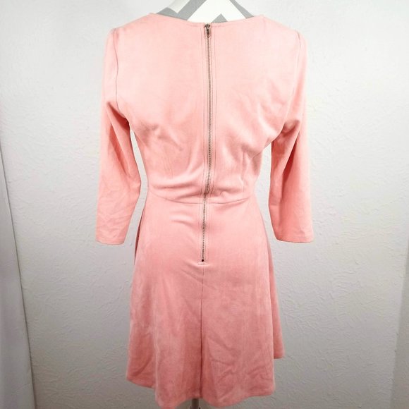 Anthropology Skies Are Blue Pink Midi Dress Sz S - Picture 4 of 7